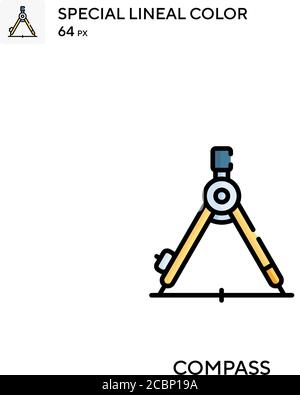 Compass Special lineal color vector icon. Compass icons for your business project Stock Vector