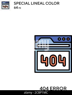 404 error Special lineal color vector icon. 404 error icons for your business project Stock Vector