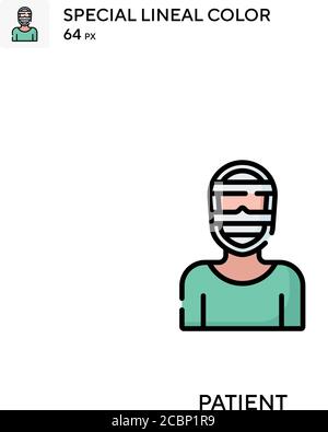 Patient Special lineal color vector icon. Patient icons for your ...