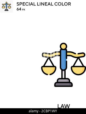 Law Special lineal color vector icon. Law icons for your business project Stock Vector