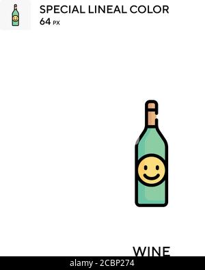 Wine Special lineal color icon. Illustration symbol design template for ...
