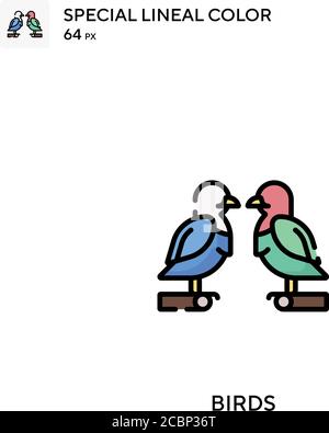 Birds Special lineal color vector icon. Birds icons for your business project Stock Vector