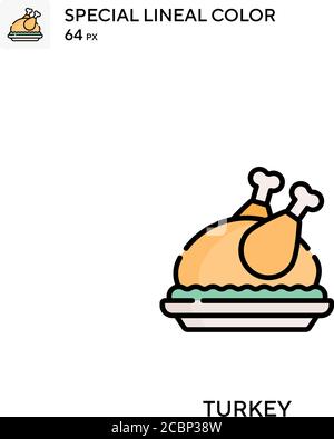 Turkey Special lineal color vector icon. Turkey icons for your business project Stock Vector