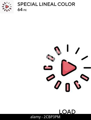 Load Special lineal color vector icon. Load icons for your business project Stock Vector
