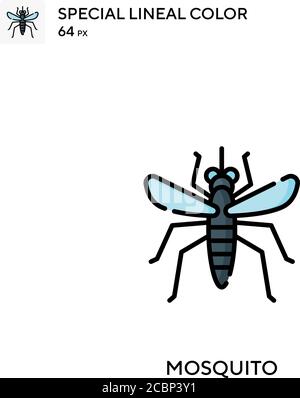 Mosquito repellent Special lineal color vector icon. Illustration ...