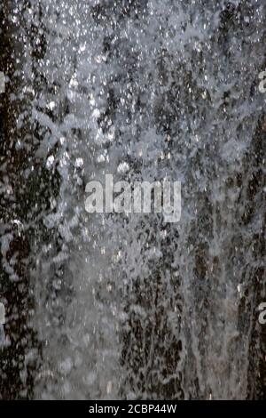 Water falling from the sky in drops like rain Stock Photo