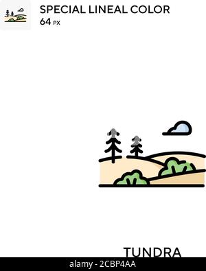 Tundra Special lineal color vector icon. Tundra icons for your business project Stock Vector