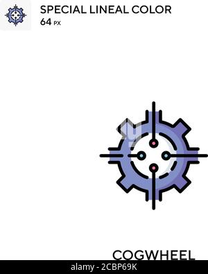 Cogwheel Special lineal color vector icon. Cogwheel icons for your business project Stock Vector