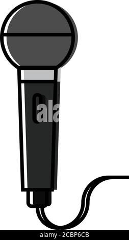 Isolated microphone icon Stock Vector