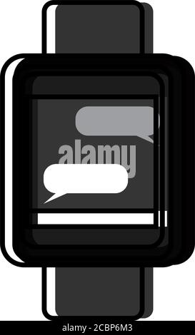 Isolated smartwatch icon Stock Vector