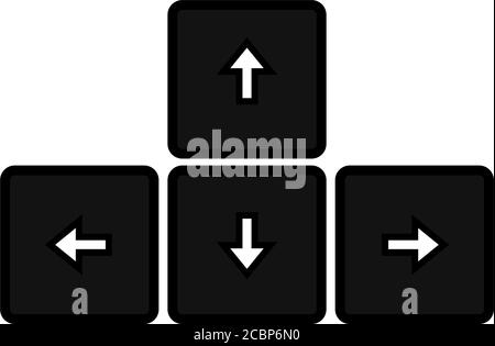 Isolated navigation keys icon Stock Vector