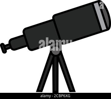Isolated telescope icon Stock Vector