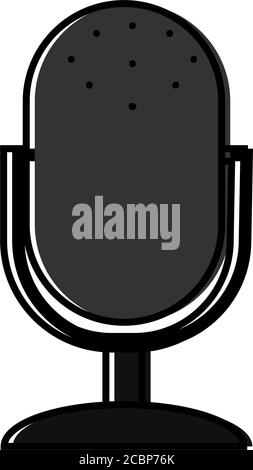 Isolated microphone icon Stock Vector