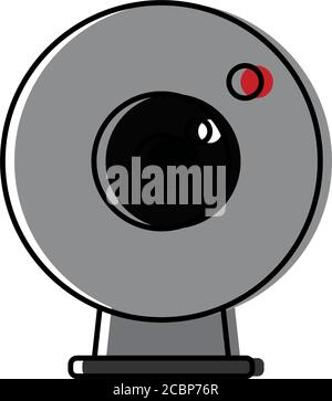 Isolated web camera icon Stock Vector