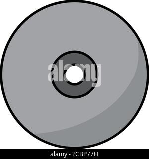 Isolated CD icon Stock Vector