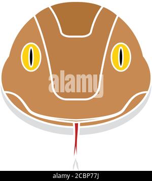 Snake head cartoon Stock Vector