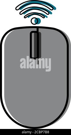 Isolated mouse icon Stock Vector