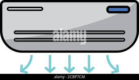 Isolated air conditioning icon Stock Vector