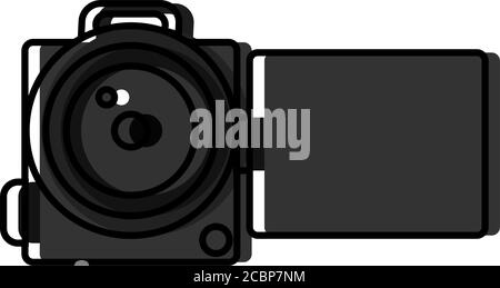 Isolated video camera icon Stock Vector