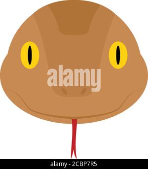Snake head cartoon Stock Vector