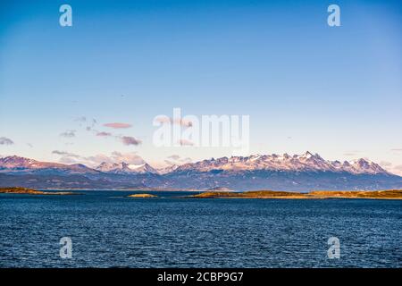 Ushuaia, end of the world, beginning of everything Stock Photo