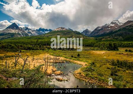 Ushuaia, end of the world, beginning of everything Stock Photo