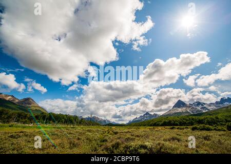 Ushuaia, end of the world, beginning of everything Stock Photo