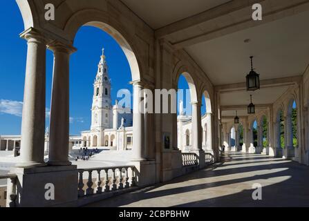 Basilica of Our Lady of the Rosary, Fatima, Ourem, Portugal Stock Photo