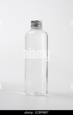 Download Water Bottle Fresh Liquid Food Product On Blank Plastic Container Bottle Mockup Stock Photo Alamy