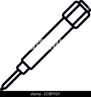 Steel screwdriver watch repair icon. Outline steel screwdriver watch repair vector icon for web design isolated on white background Stock Vector