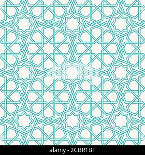 Entwined modern pattern, based on traditional oriental arabic patterns ...