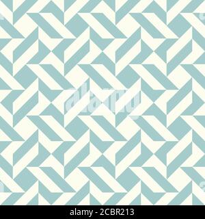 Abstract geometric pattern inspired by duvet quilting. Pastel colored abstract background. Simple colors - easy to recolor. Seamless vector pattern. Stock Vector