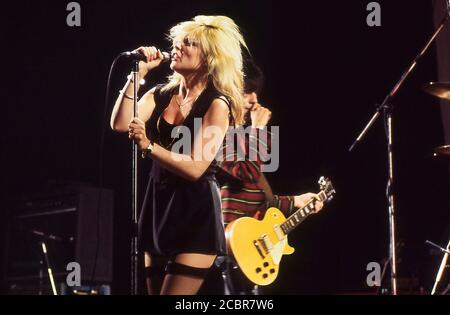 Blondie live gig at the Palladium New York USA 1978 Stock Photo