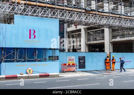 London- August, 2020: The Broadway development on Victoria Street in Westminster. Currently under construction. Stock Photo