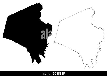 Fayette County, Kentucky (U.S. county, United States of America, USA, U.S., US) map vector illustration, scribble sketch Fayette map Stock Vector