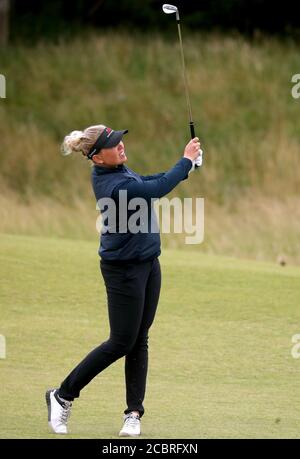 Denmark's Nanna Koerstz Madsen on the 10th during day three of the Aberdeen Standard Investments Ladies Scottish Open at The Renaissance Club, North Berwick. Stock Photo