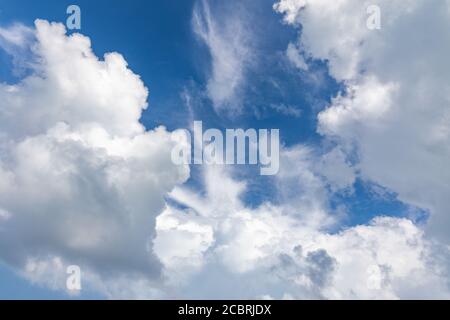 Sky and clouds. Blue sky with cloud Stock Photo