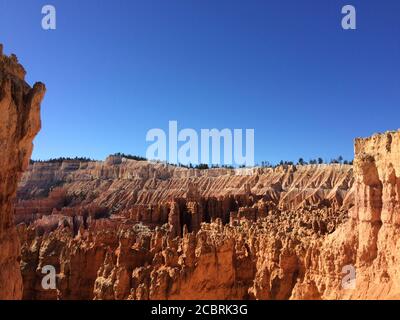 View at Sunset point. The Bryce Canyon National Park, Utah, United States. Stock Photo