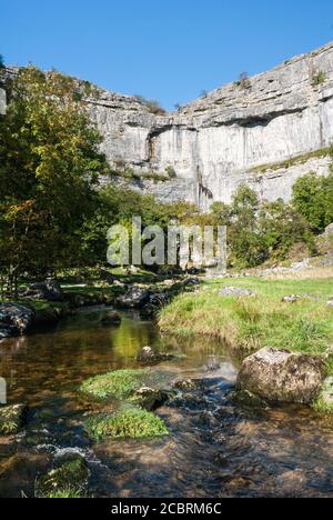 Malham Cove near Malham in the Yorkshire Dales National Park Stock Photo