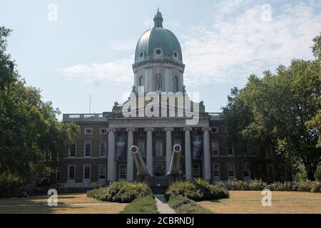 London, UK. 15th Aug, 2020. Photo taken on Aug. 11, 2020 shows the exterior of Imperial War Museum in London, Britain. TO GO WITH: 'Feature: Voices of War in UK museum resonate as WWII remembered across globe' Credit: Xinhua/Alamy Live News Stock Photo