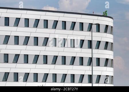 Budapest, Hungary - 08 15 2020: Ibis hotel at the Ferenc Liszt International Airport in Budapest, Hungary on a summer day. Stock Photo