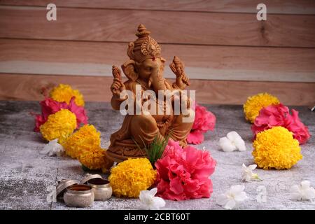 Lord Ganesha Idol, Ganesh festival Stock Photo