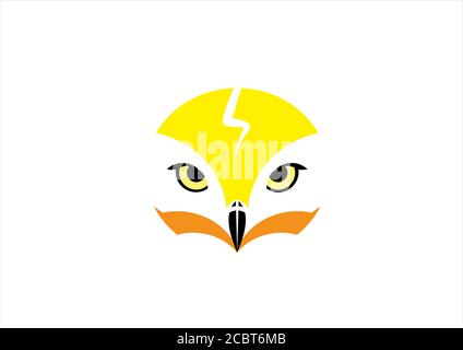 Owl Energy Logos on a Black background in vector illustration Stock Vector
