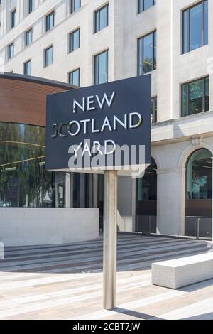 New Scotland Yard building, Victoria Embankment, City of Westminster, Greater London, England, United Kingdom Stock Photo