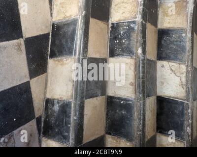 Art background curved chessboard Stock Photo