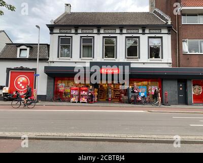 Kruidvat pharmacy and drugstore chain store at Tilburg city centre. Tilburg, North Brabant / Netherlands. Stock Photo