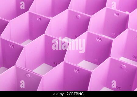 pink dividers for boxes on a white background Stock Photo
