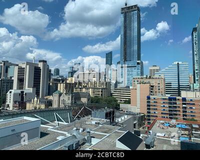 Toronto downtown skyline at summer time. Stock Photo