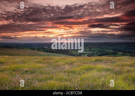 Llanllwni, Carmarthenshire, Wales, August 2nd 2020, View from Llanllwni