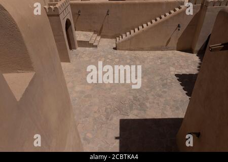 Interior shot of Nizwa fort Stock Photo